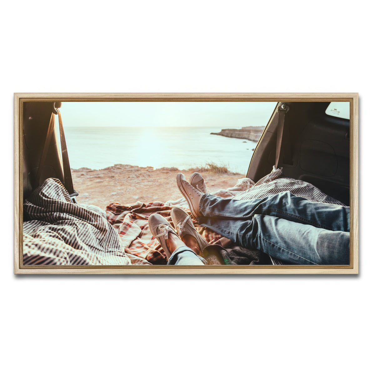AUTO-MOCKUP WHITE | Trunk Relaxing | 1 Piece | Natural Framed Canvas | group=2x1