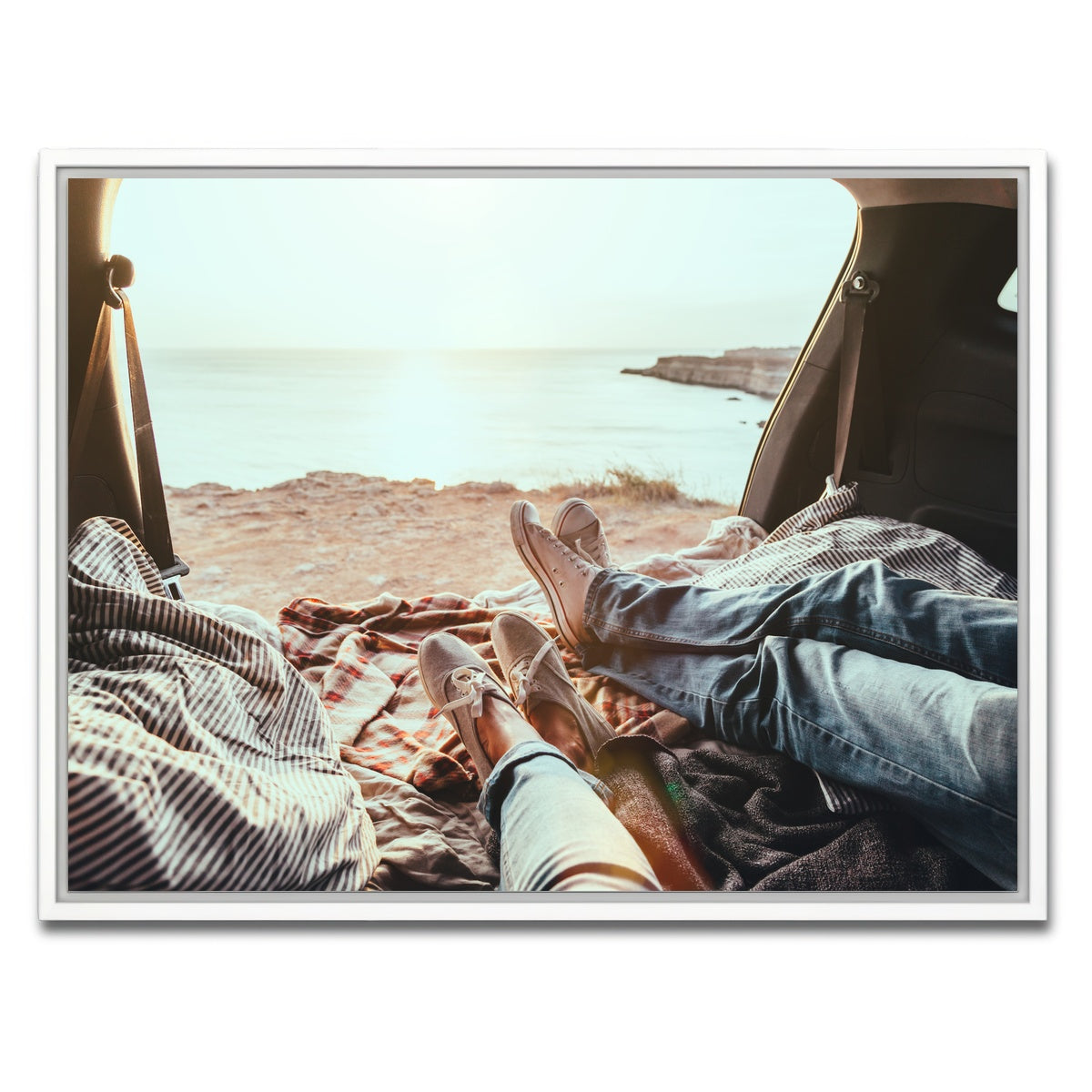 AUTO-MOCKUP WHITE | Trunk Relaxing | 1 Piece | White Framed Canvas | group=4x3