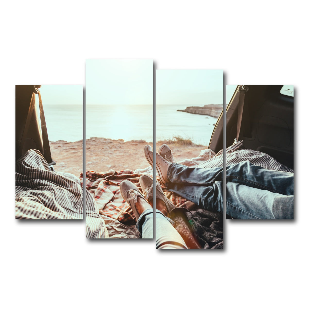 AUTO-MOCKUP WHITE | Trunk Relaxing | 4 Piece | Gallery Wrap Canvas | group=4_short