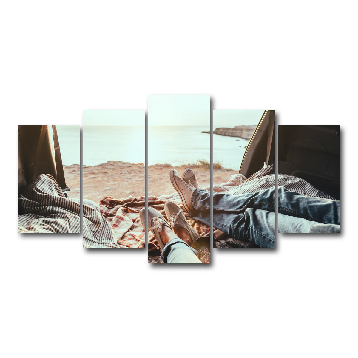 AUTO-MOCKUP WHITE | Trunk Relaxing | 5 Piece | Gallery Wrap Canvas | group=5_normal