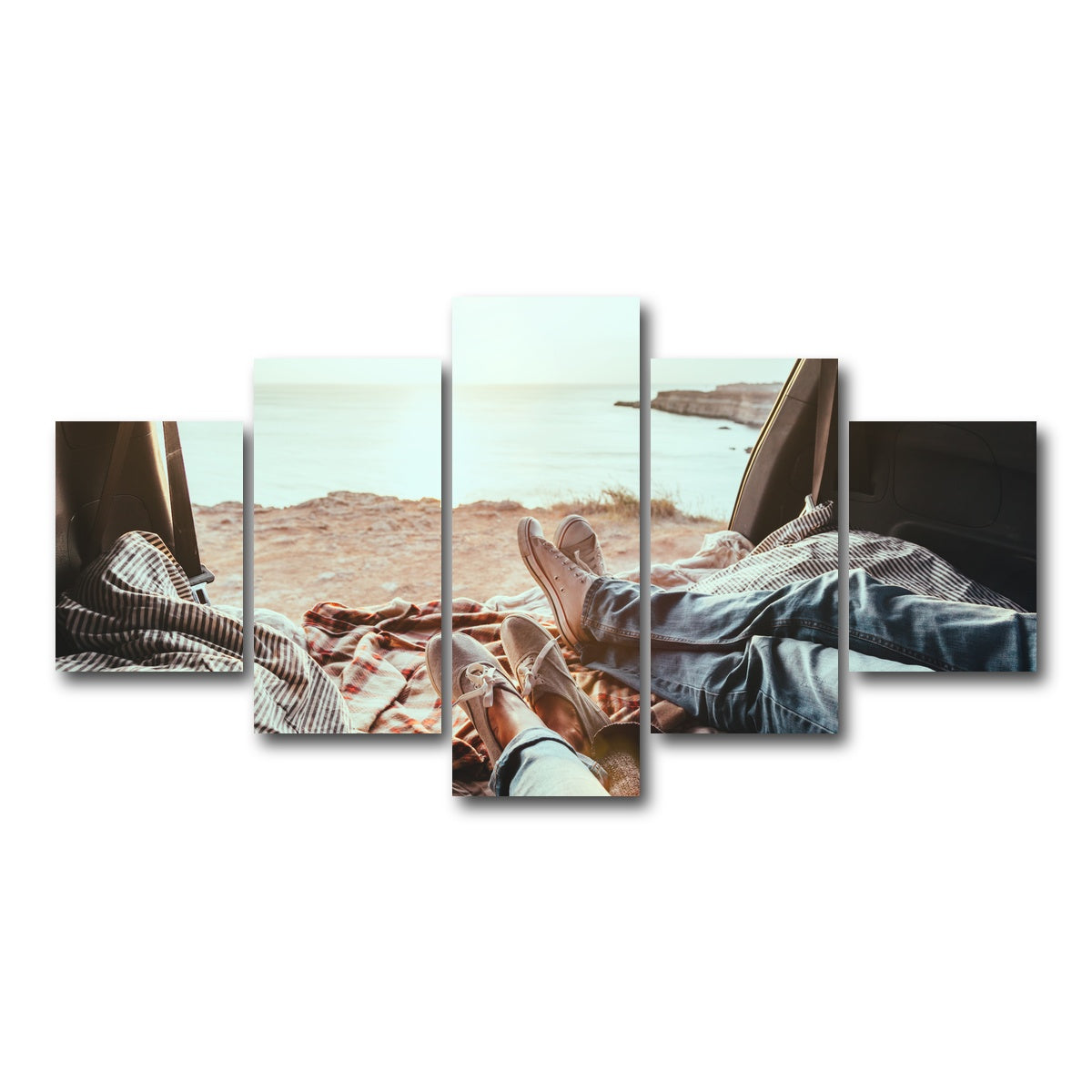 AUTO-MOCKUP WHITE | Trunk Relaxing | 5 Piece | Gallery Wrap Canvas | group=5_short
