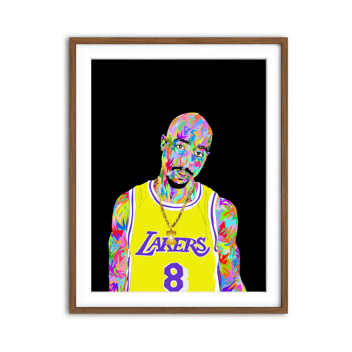 Framed Print 3x4 Walnut