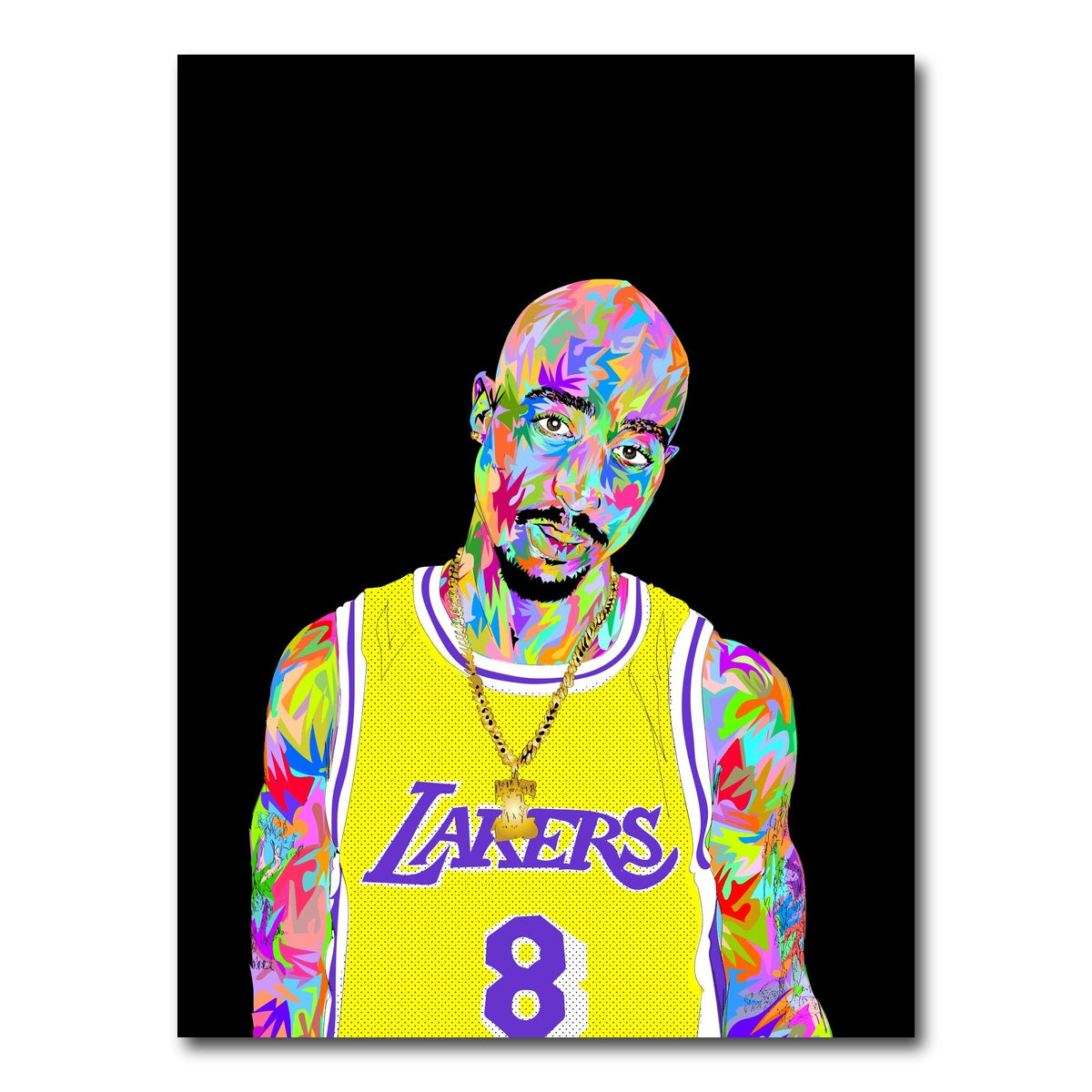 AUTO-MOCKUP WHITE | Tupac Kobe | 1 Piece | Gallery Wrap Canvas | group=3x4