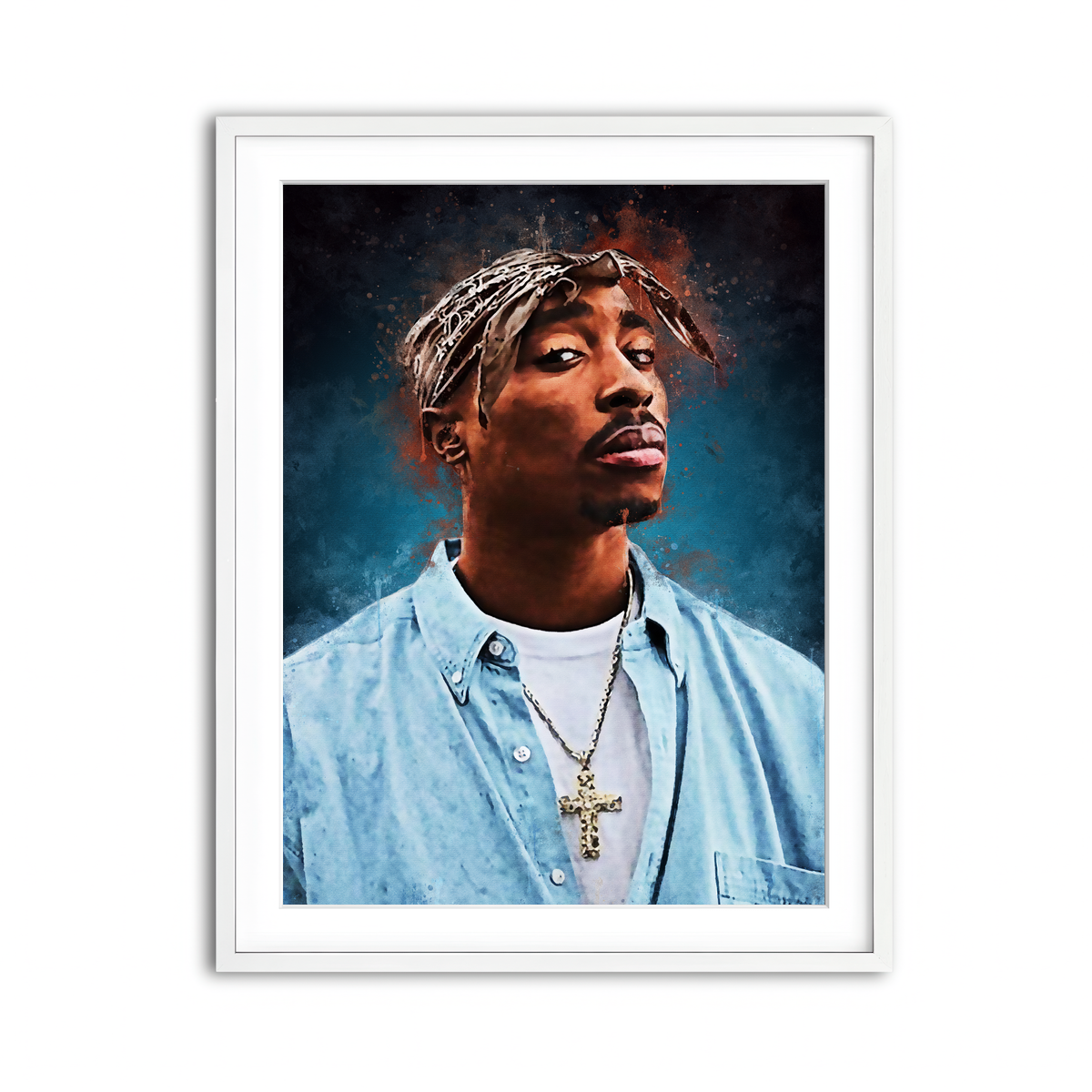 Framed Print 3x4 White