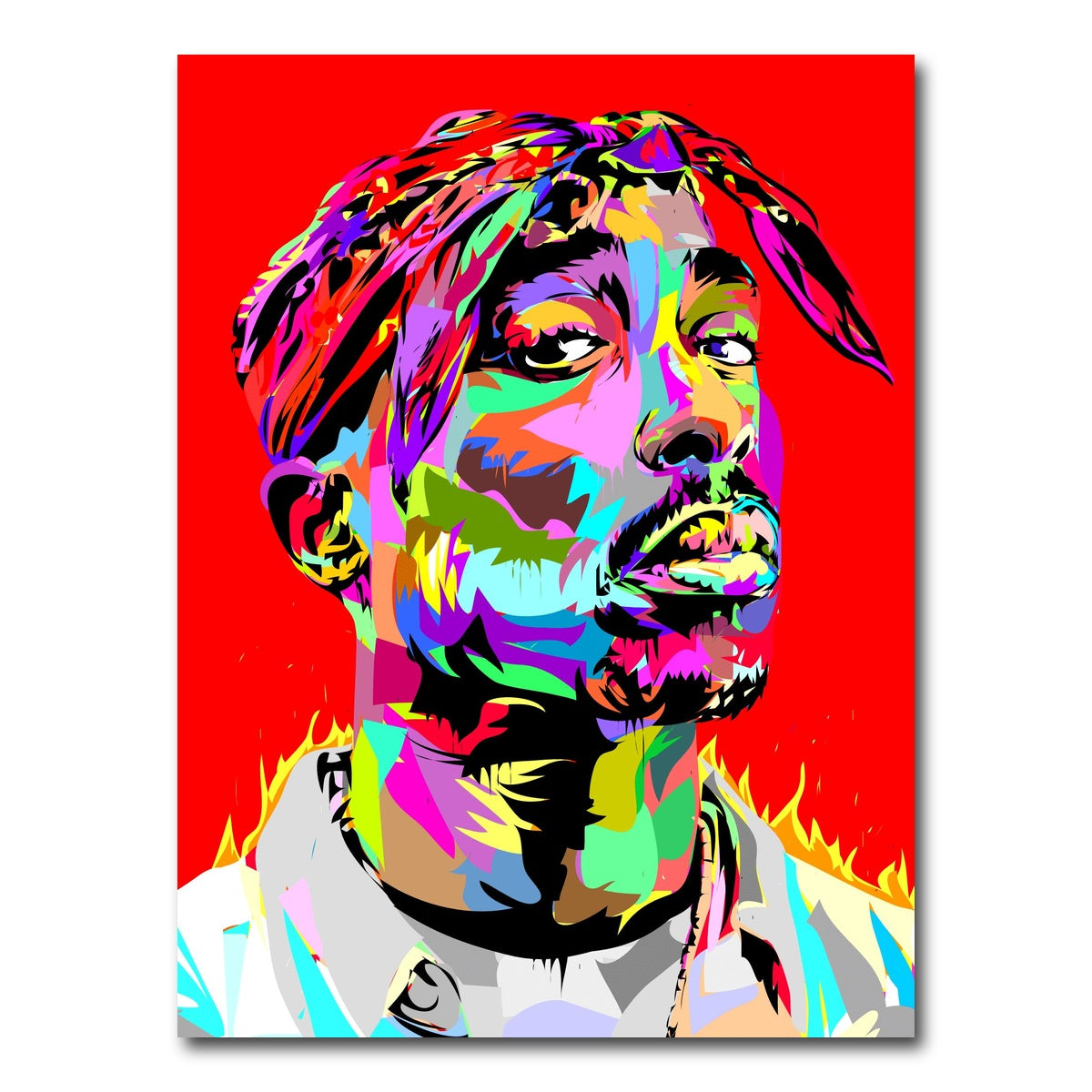 AUTO-MOCKUP WHITE | Tupac Red | 1 Piece | Gallery Wrap Canvas | group=3x4
