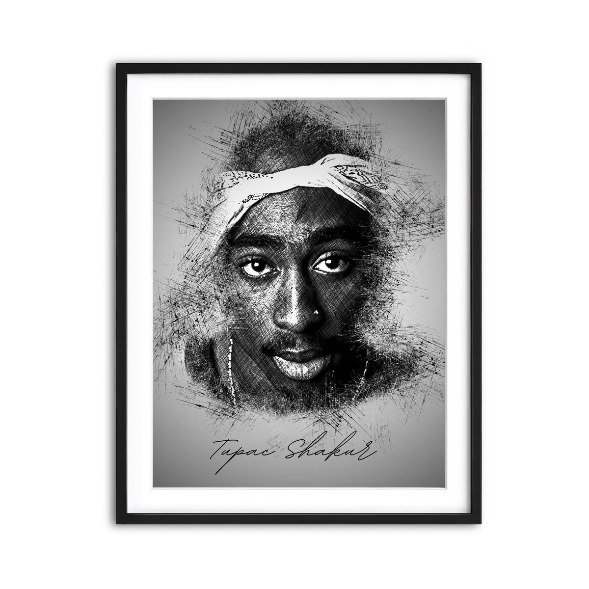 Framed Print 3x4 Black