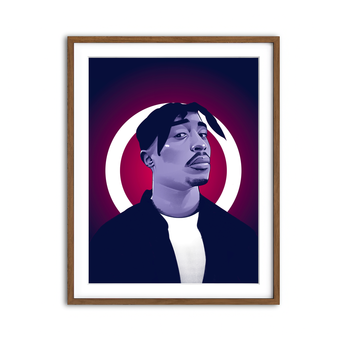 Framed Print 3x4 Walnut