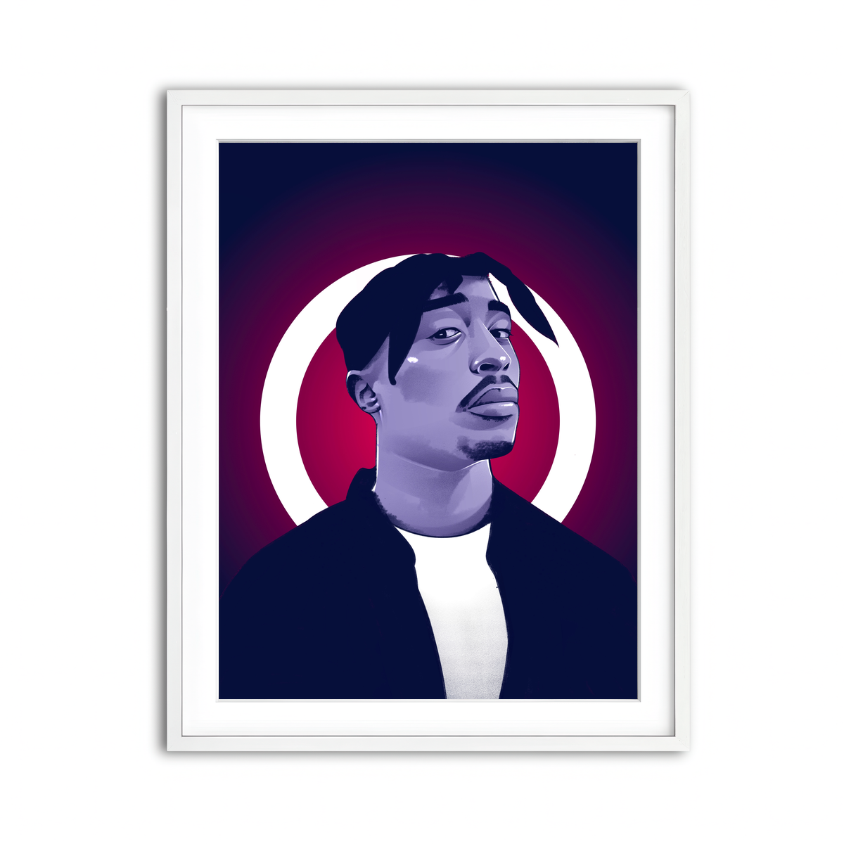 Framed Print 3x4 White