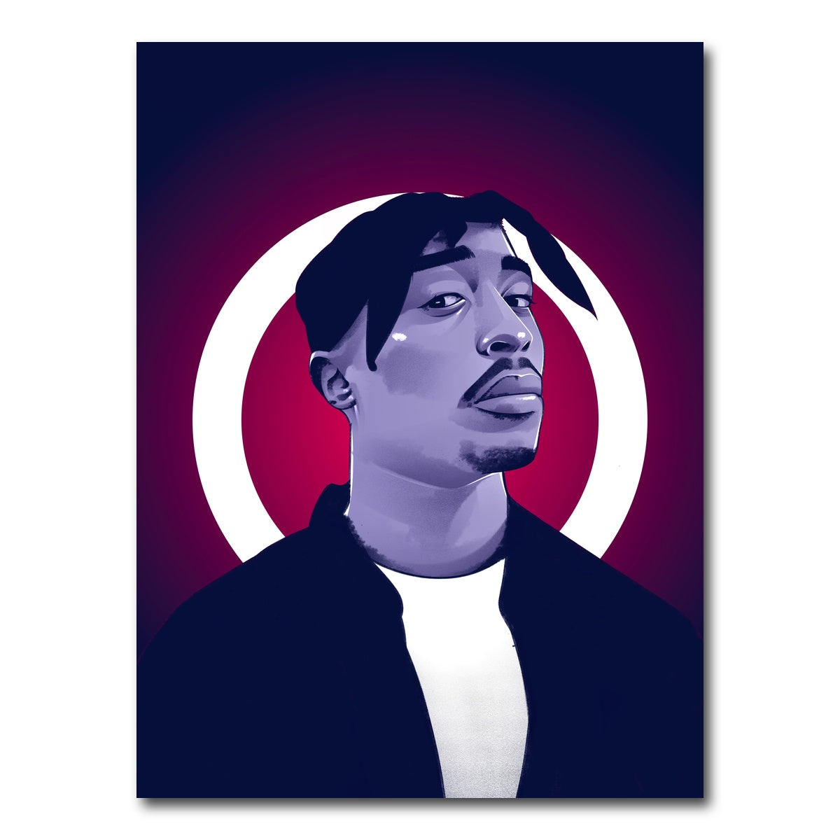 AUTO-MOCKUP WHITE | Tupac Shakur | 1 Piece | Gallery Wrap Canvas | group=3x4