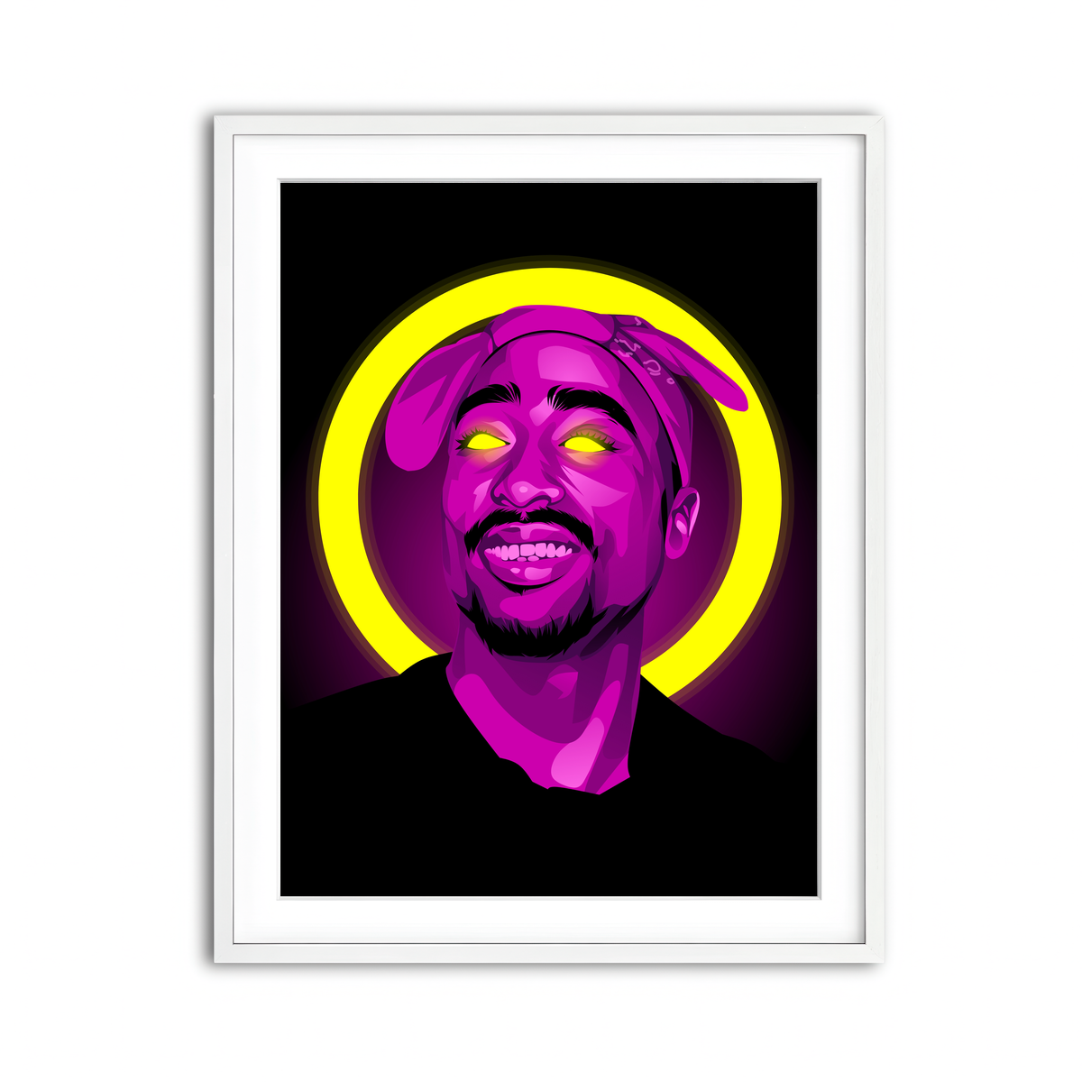 Framed Print 3x4 White