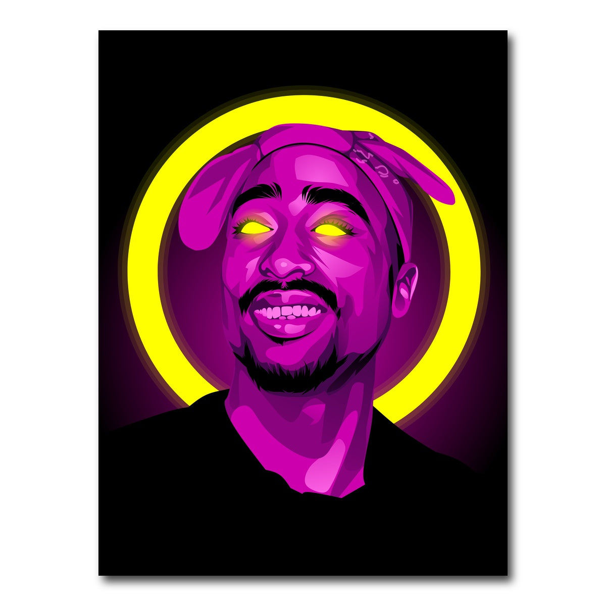 AUTO-MOCKUP WHITE | Tupacshakur | 1 Piece | Gallery Wrap Canvas | group=3x4