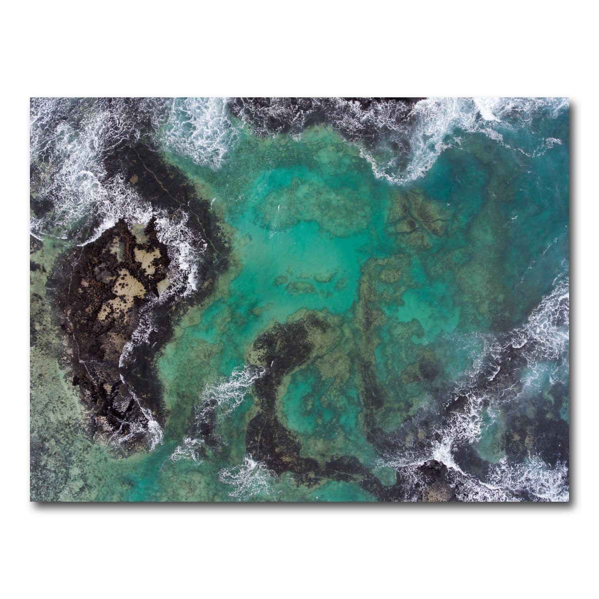 AUTO-MOCKUP WHITE | Turquoise Waters | 1 Piece | Gallery Wrap Canvas | group=4x3