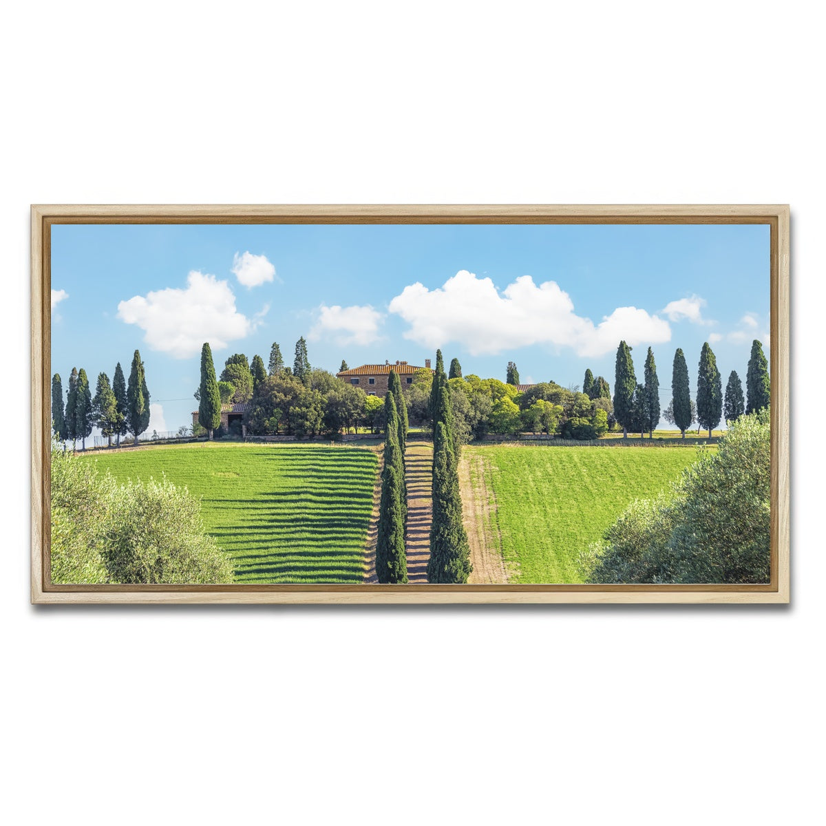 AUTO-MOCKUP WHITE | Tuscany | 1 Piece | Natural Framed Canvas | group=2x1