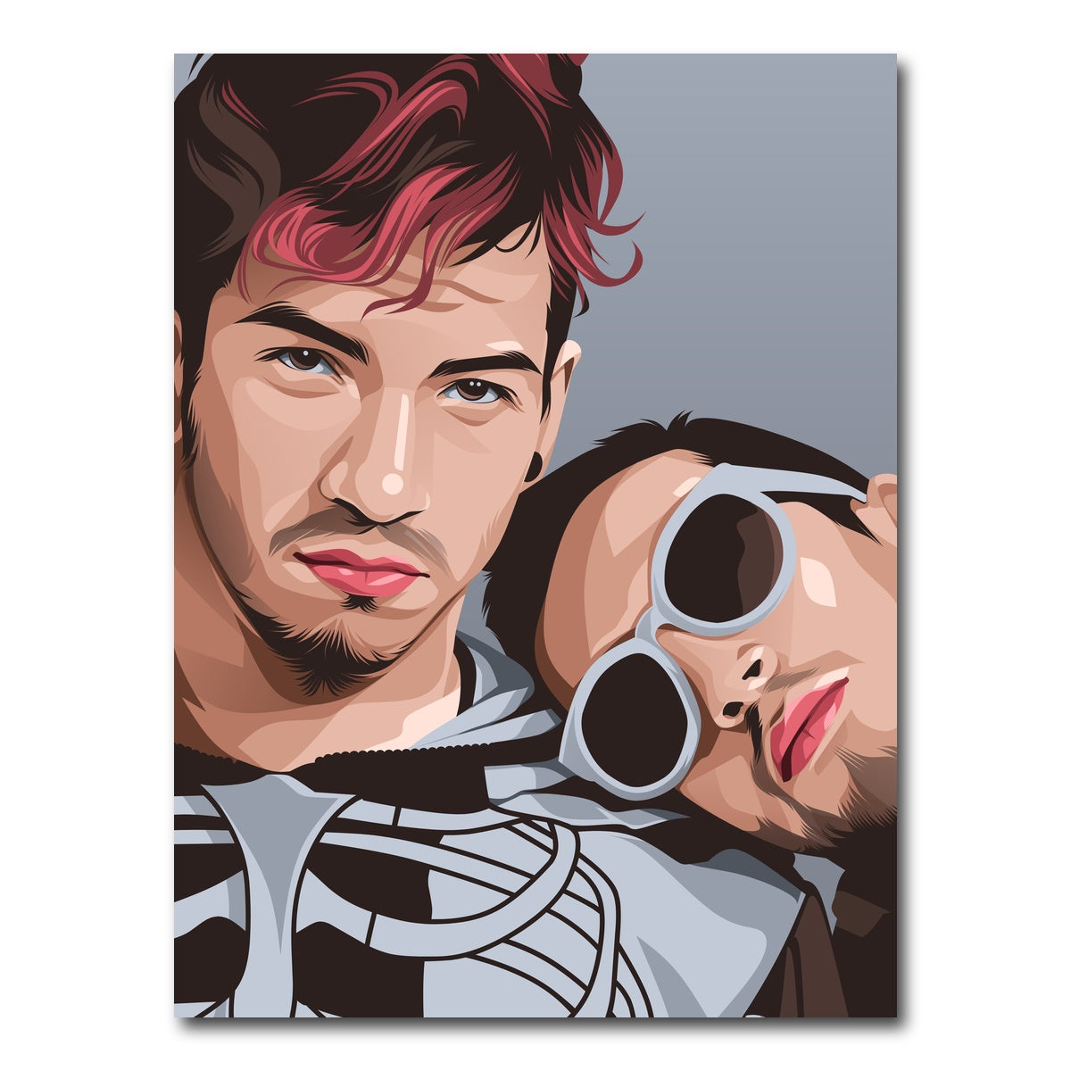 AUTO-MOCKUP WHITE | Twenty One Pilots Band | 1 Piece | Gallery Wrap Canvas | group=3x4