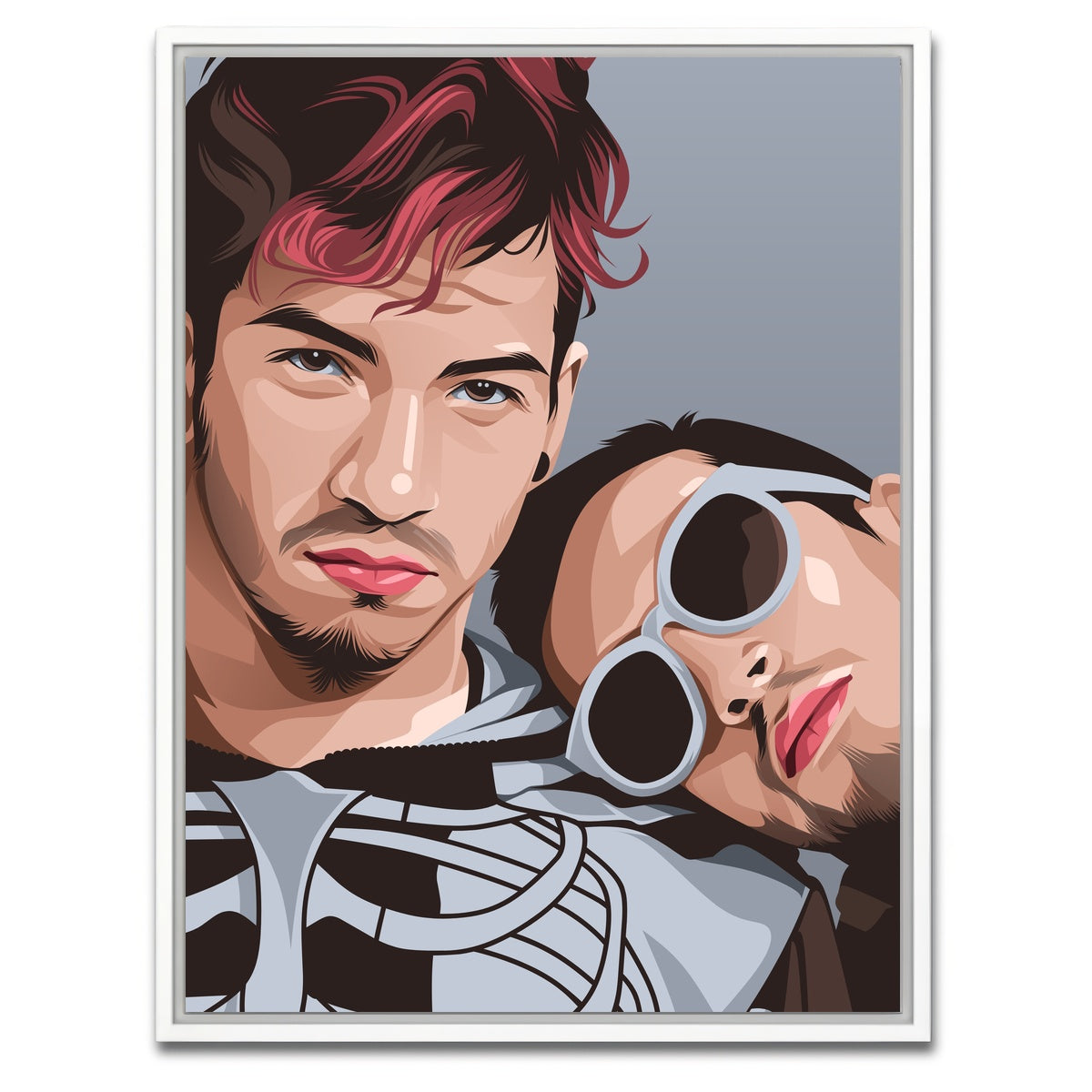 AUTO-MOCKUP WHITE | Twenty One Pilots Band | 1 Piece | White Framed Canvas | group=3x4