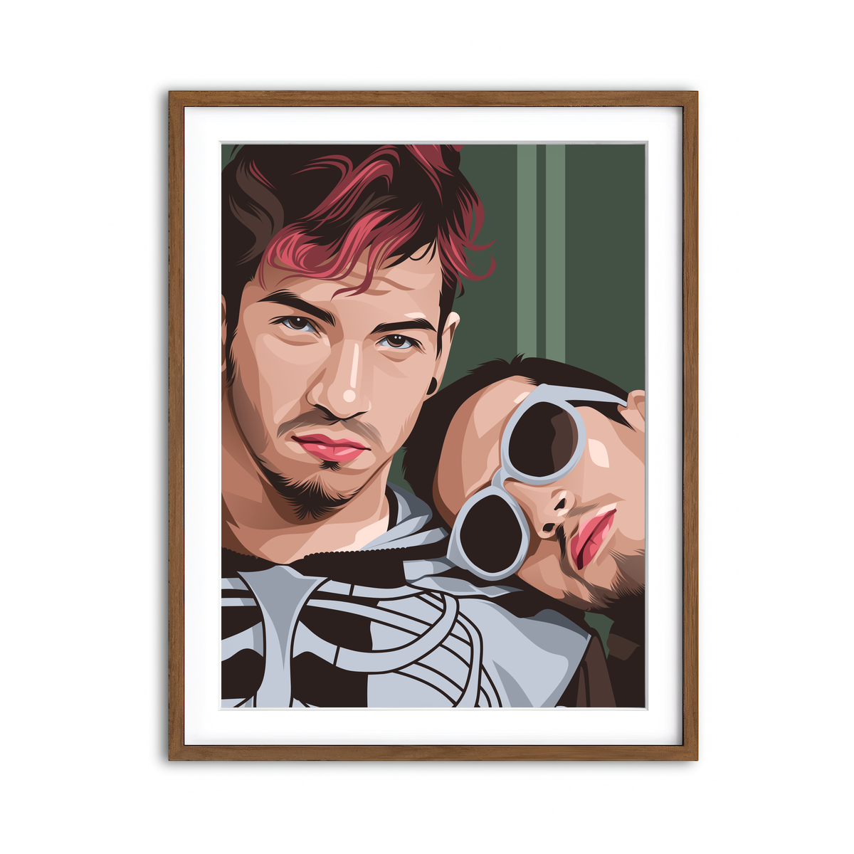 Framed Print 3x4 Walnut