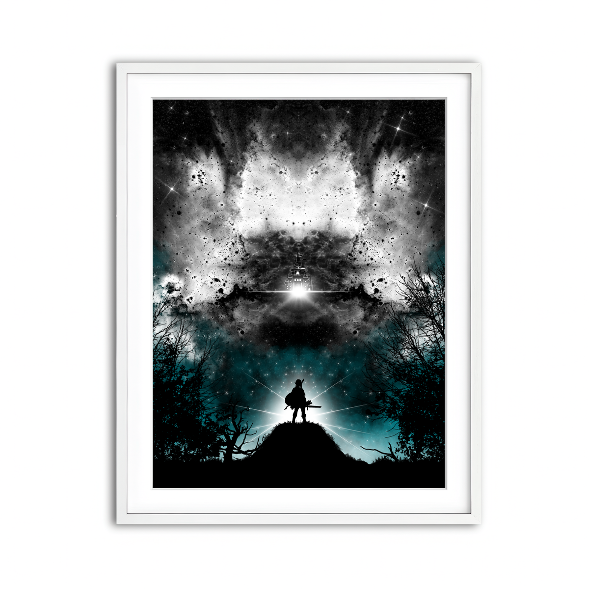 Framed Print 3x4 White
