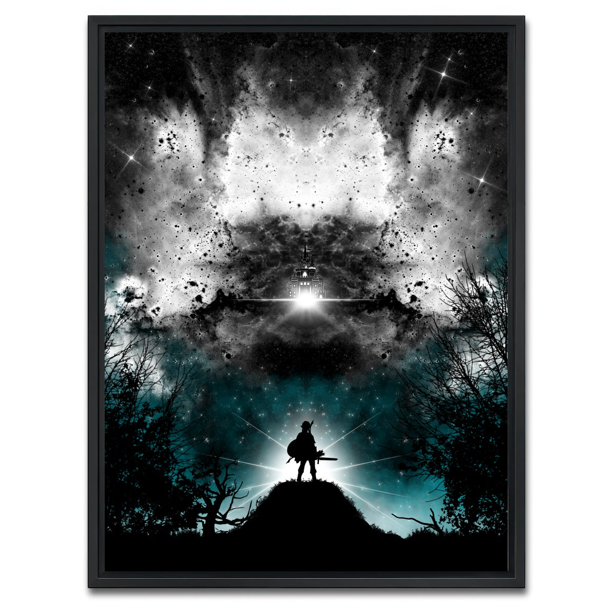 AUTO-MOCKUP WHITE | Twilight Princess | 1 Piece | Black Framed Canvas | group=3x4