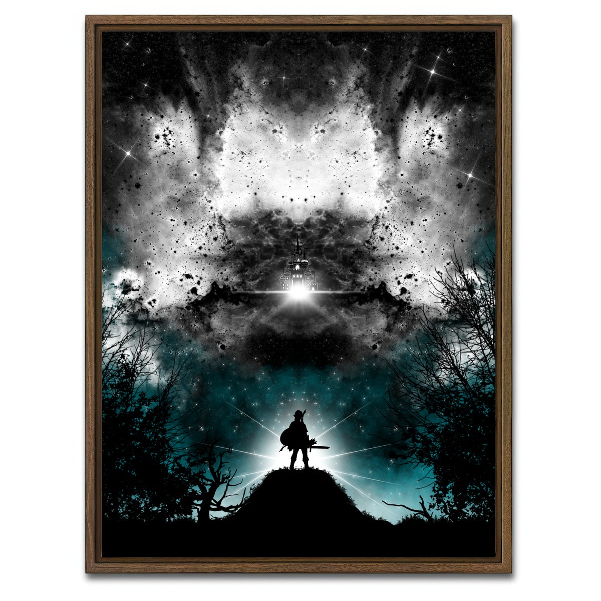 AUTO-MOCKUP WHITE | Twilight Princess | 1 Piece | Walnut Framed Canvas | group=3x4