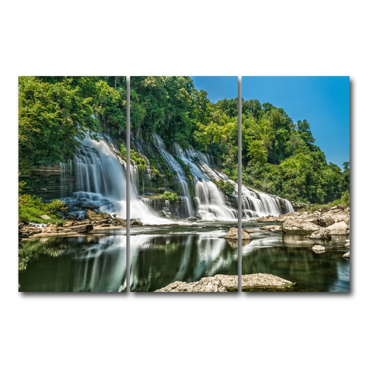 AUTO-MOCKUP WHITE | Twin Falls | 3 Piece | Gallery Wrap Canvas | group=12x24