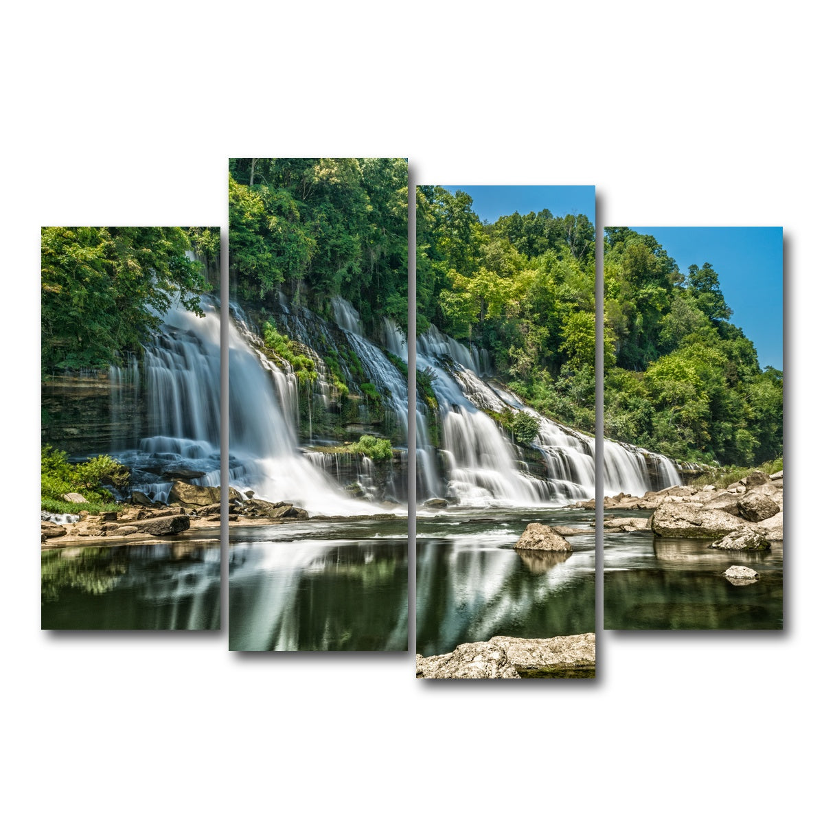 AUTO-MOCKUP WHITE | Twin Falls | 4 Piece | Gallery Wrap Canvas | group=4_normal