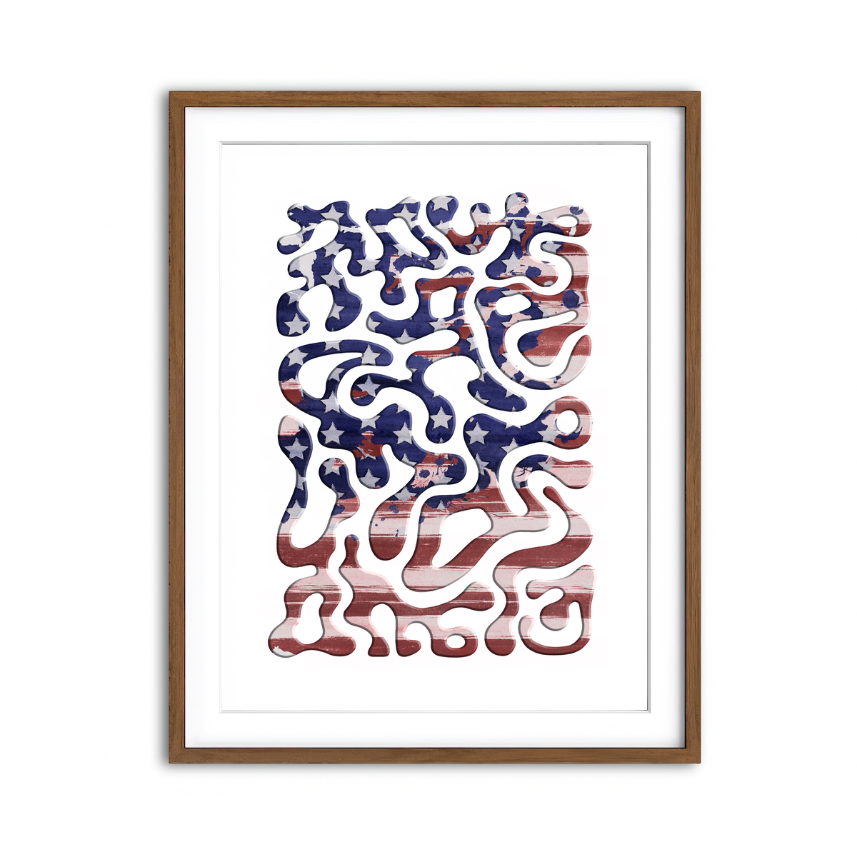 Framed Print 3x4 Walnut