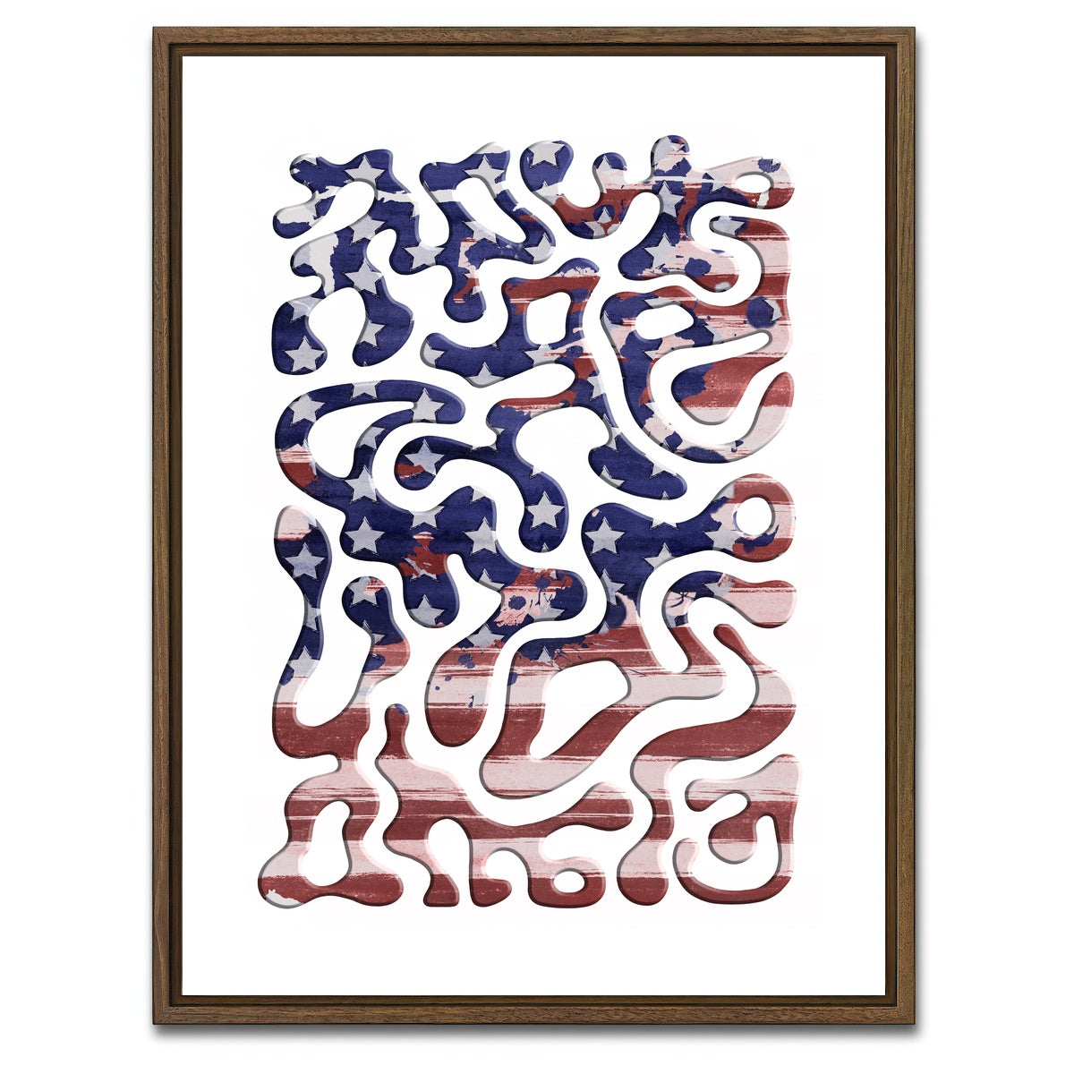 AUTO-MOCKUP WHITE | Twisted Beats No. 10.17 - Festival | 1 Piece | Walnut Framed Canvas | group=3x4