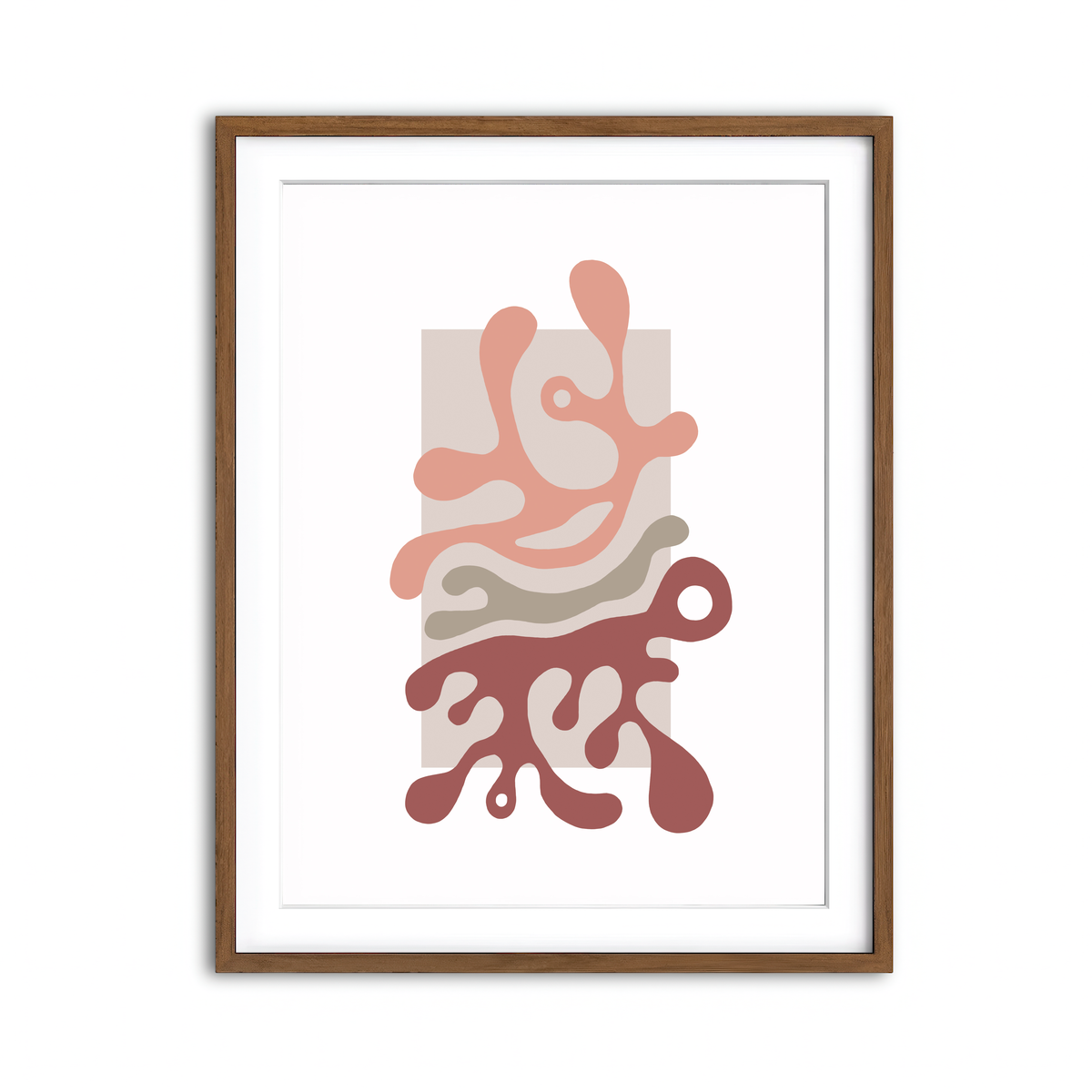 Framed Print 3x4 Walnut