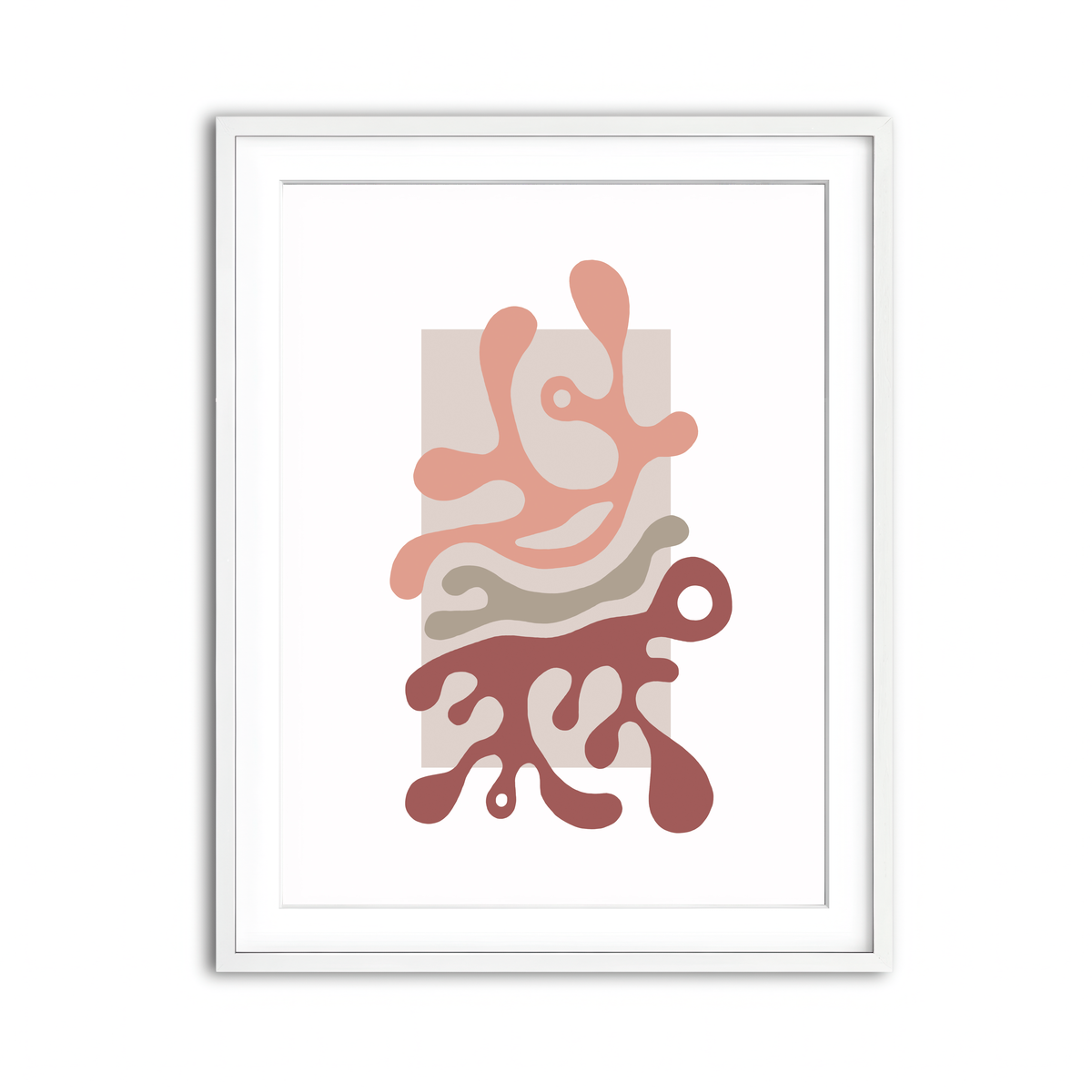 Framed Print 3x4 White