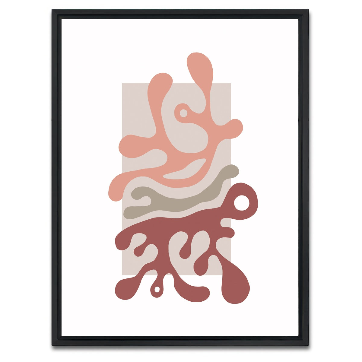 AUTO-MOCKUP WHITE | Twisted Beats No. 1 - The Beginning | 1 Piece | Black Framed Canvas | group=3x4