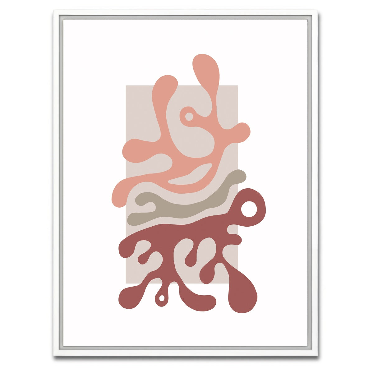 AUTO-MOCKUP WHITE | Twisted Beats No. 1 - The Beginning | 1 Piece | White Framed Canvas | group=3x4