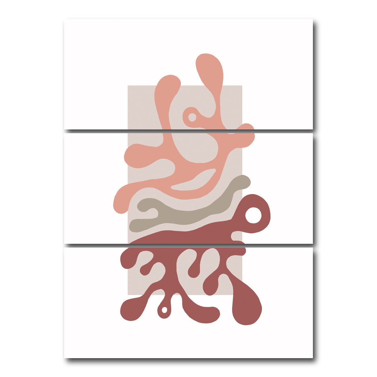 AUTO-MOCKUP WHITE | Twisted Beats No. 1 - The Beginning | 3 Piece | Gallery Wrap Canvas | group=8x18_stacked