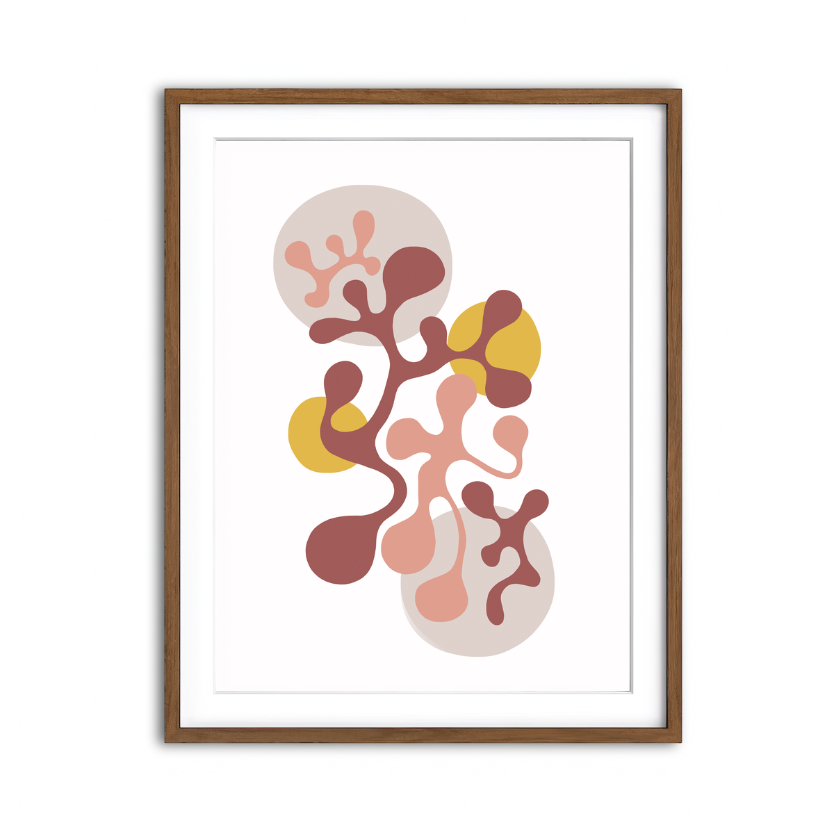 Framed Print 3x4 Walnut