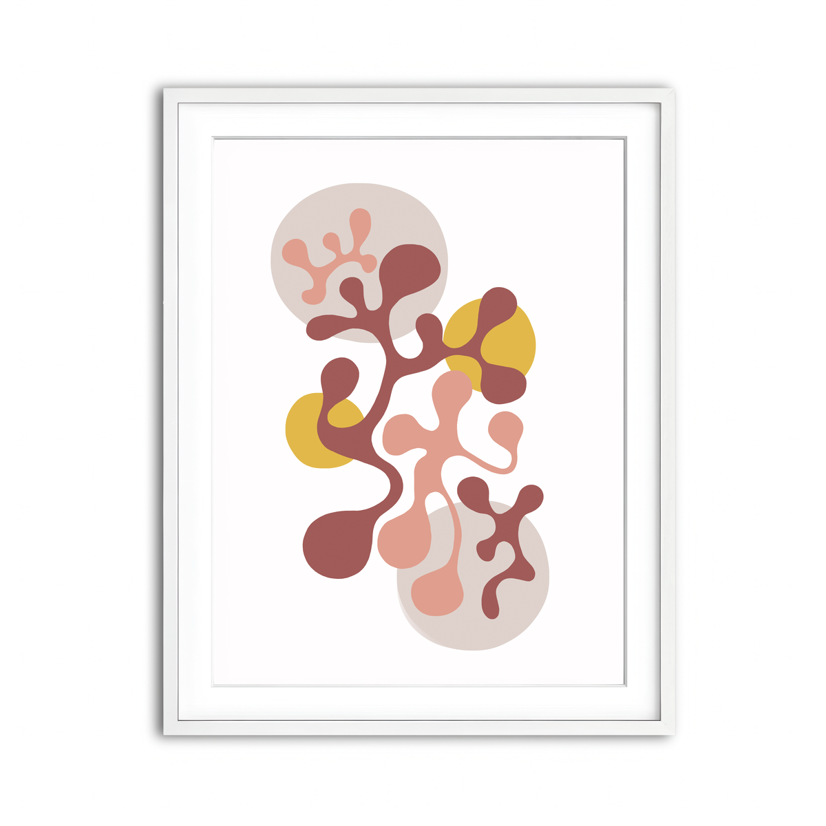 Framed Print 3x4 White
