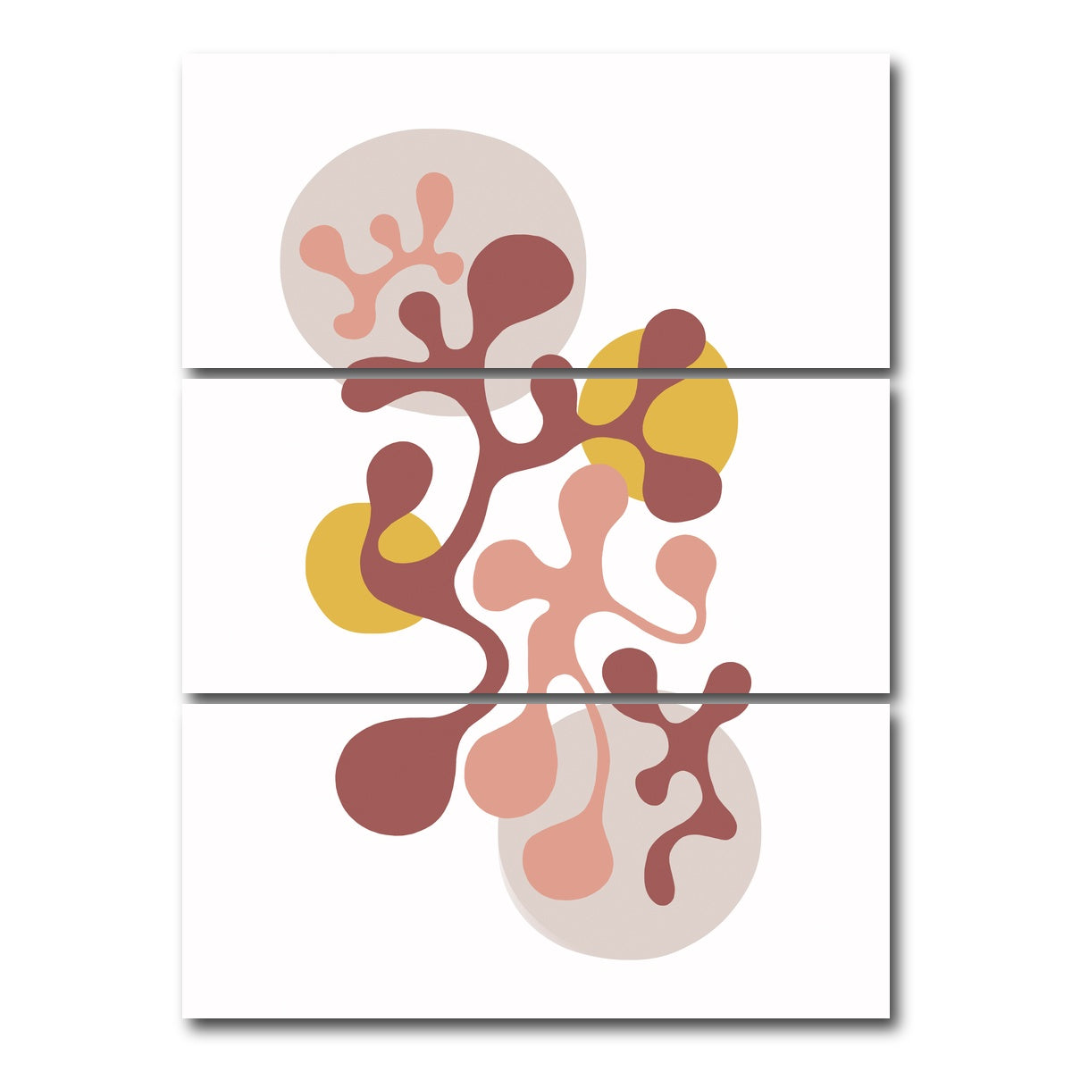 AUTO-MOCKUP WHITE | Twisted Beats No. 2 - Funky Seventies | 3 Piece | Gallery Wrap Canvas | group=8x18_stacked