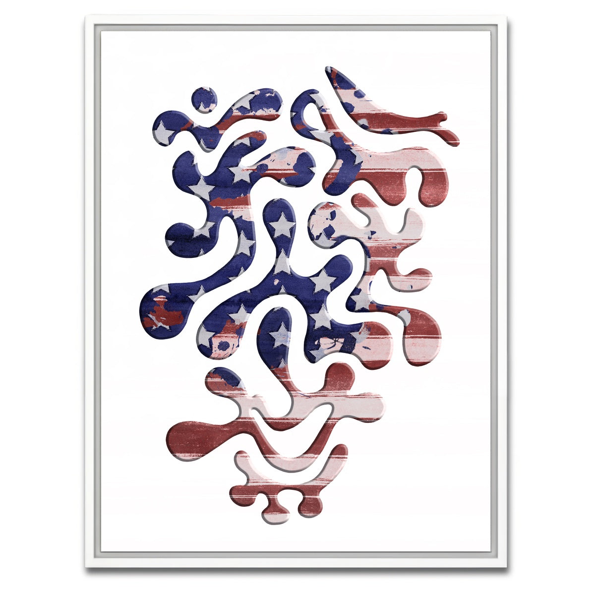 AUTO-MOCKUP WHITE | Twisted Beats No. 5.17 - The Rising | 1 Piece | White Framed Canvas | group=3x4