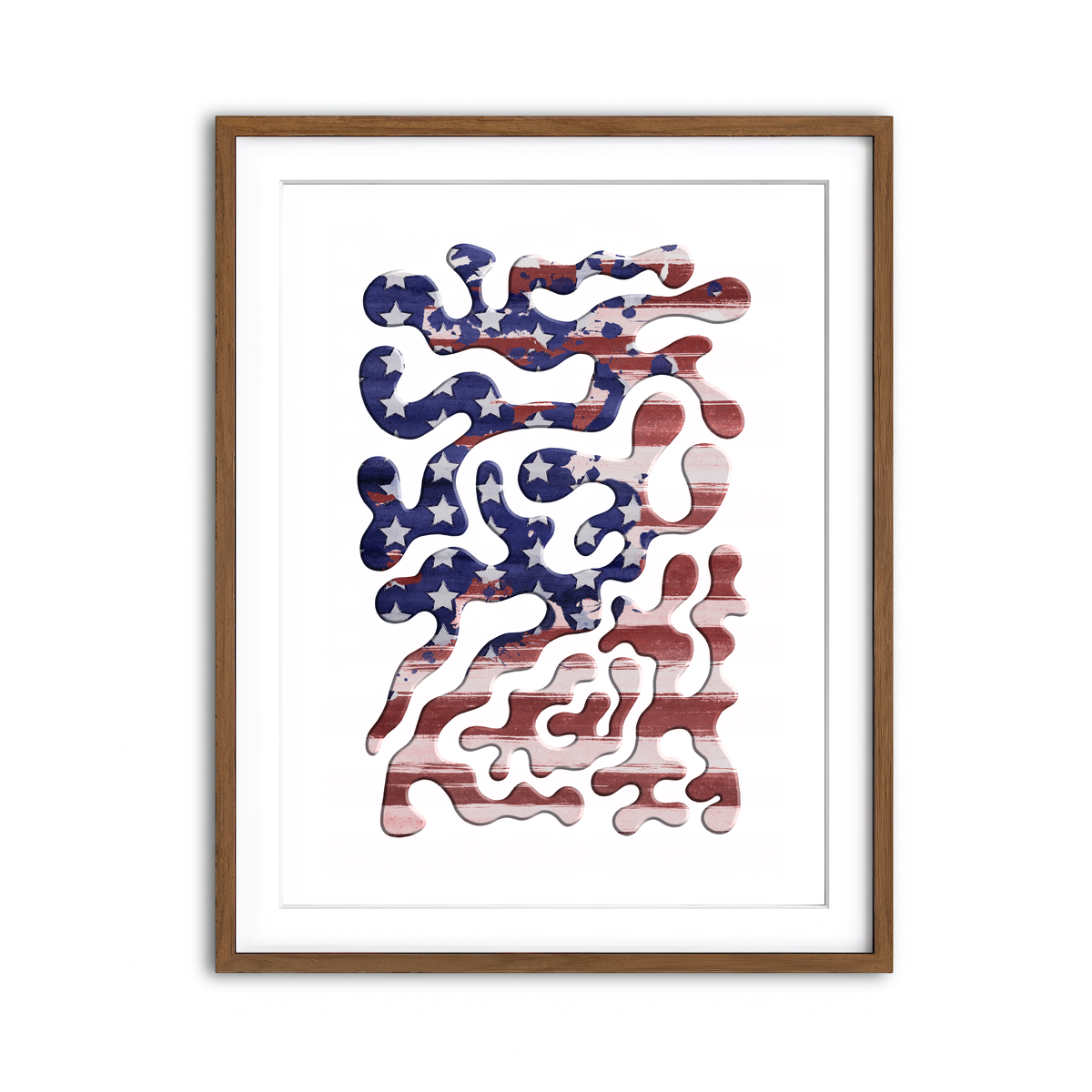 Framed Print 3x4 Walnut