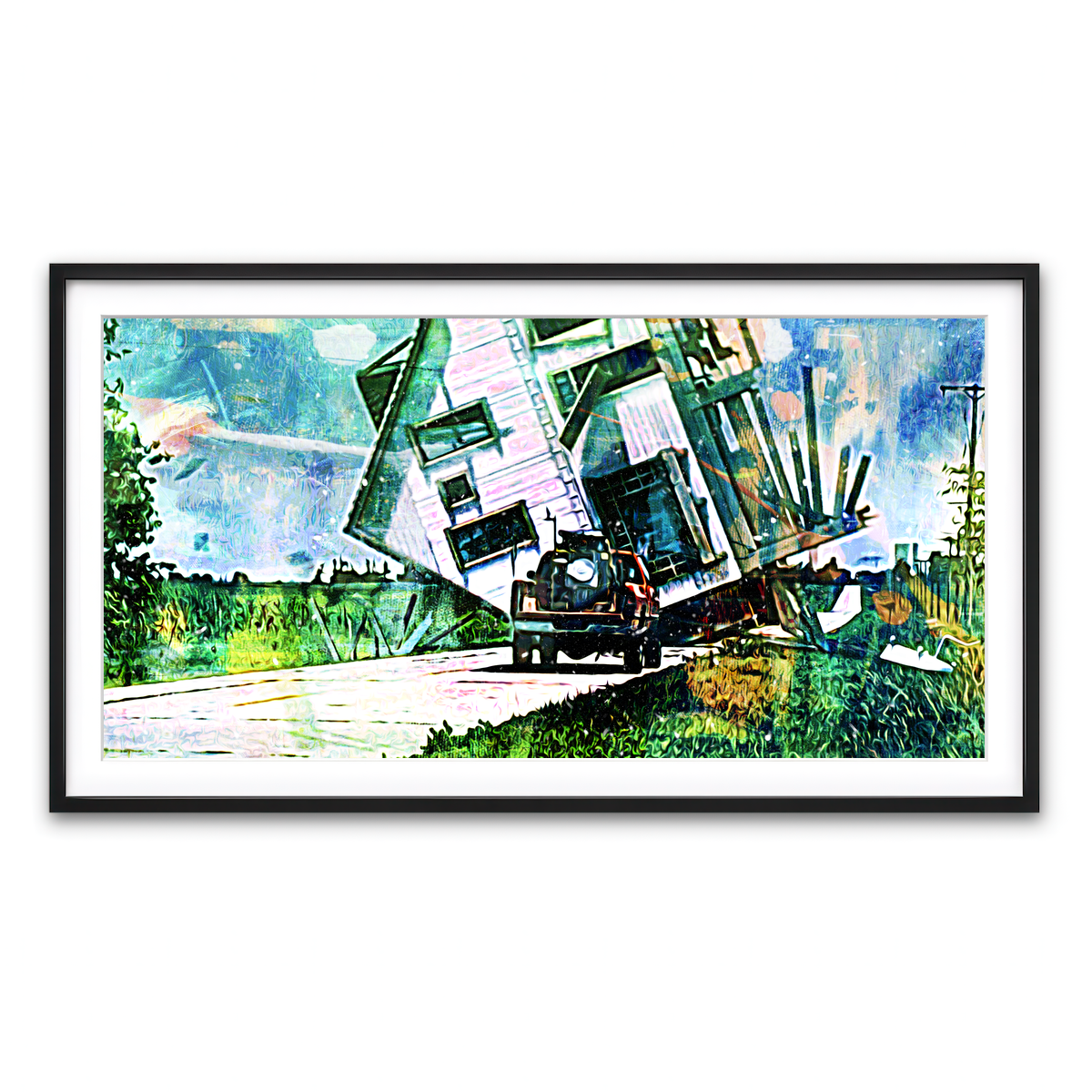 Framed Print 2x1 Black