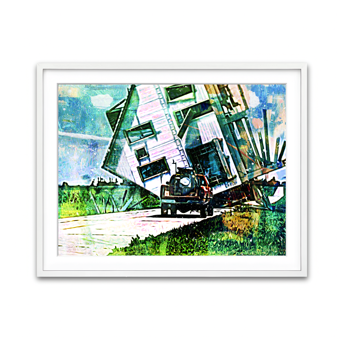 Framed Print 4x3 White