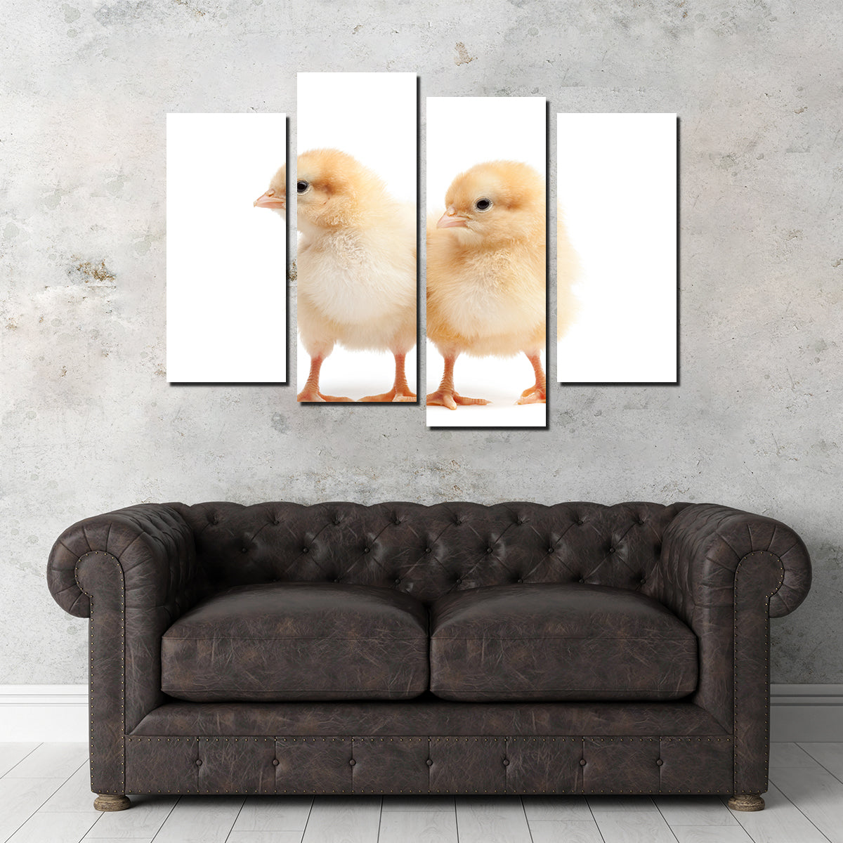 Two Baby Chickens Wall Art