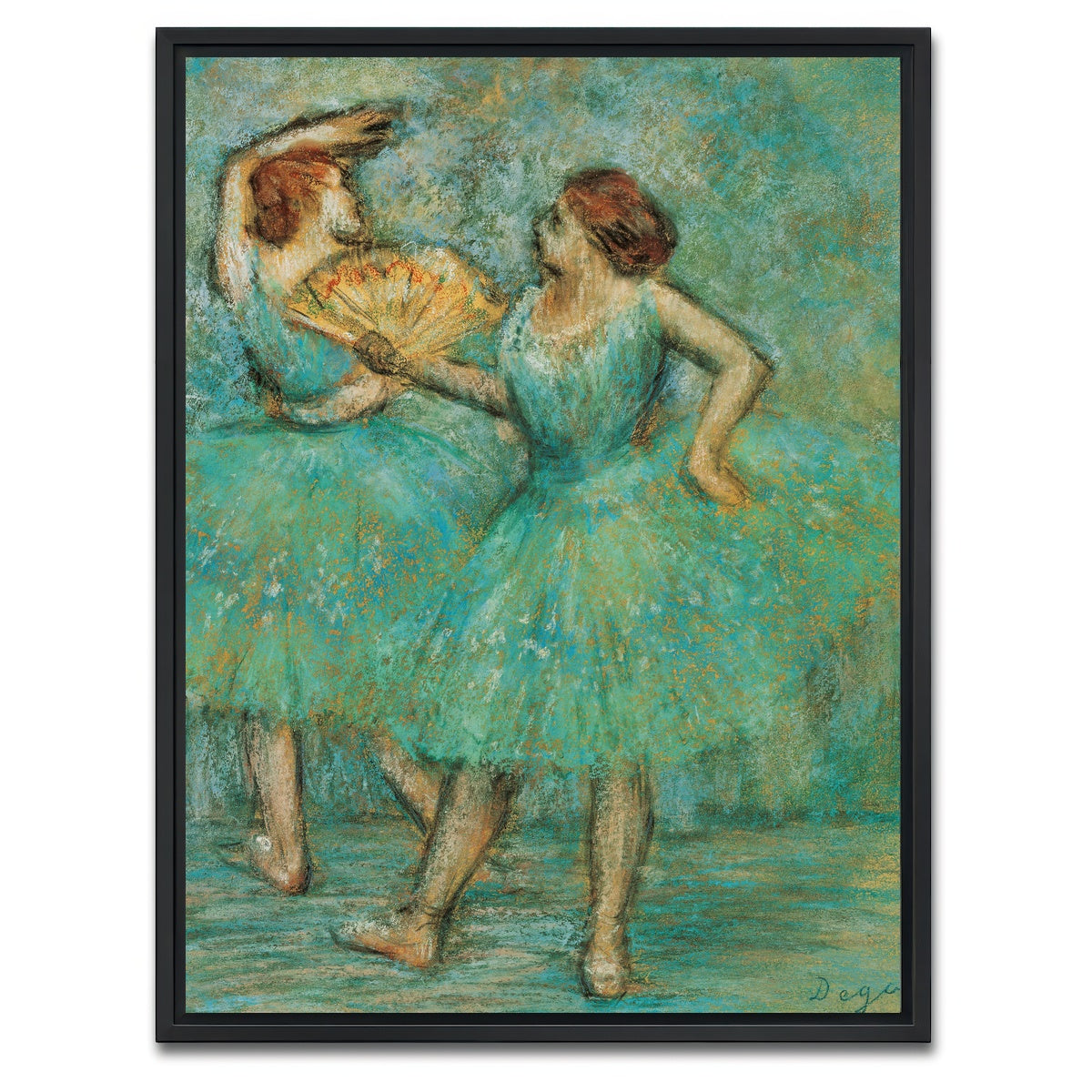 AUTO-MOCKUP WHITE | Two Dancers | 1 Piece | Black Framed Canvas | group=3x4