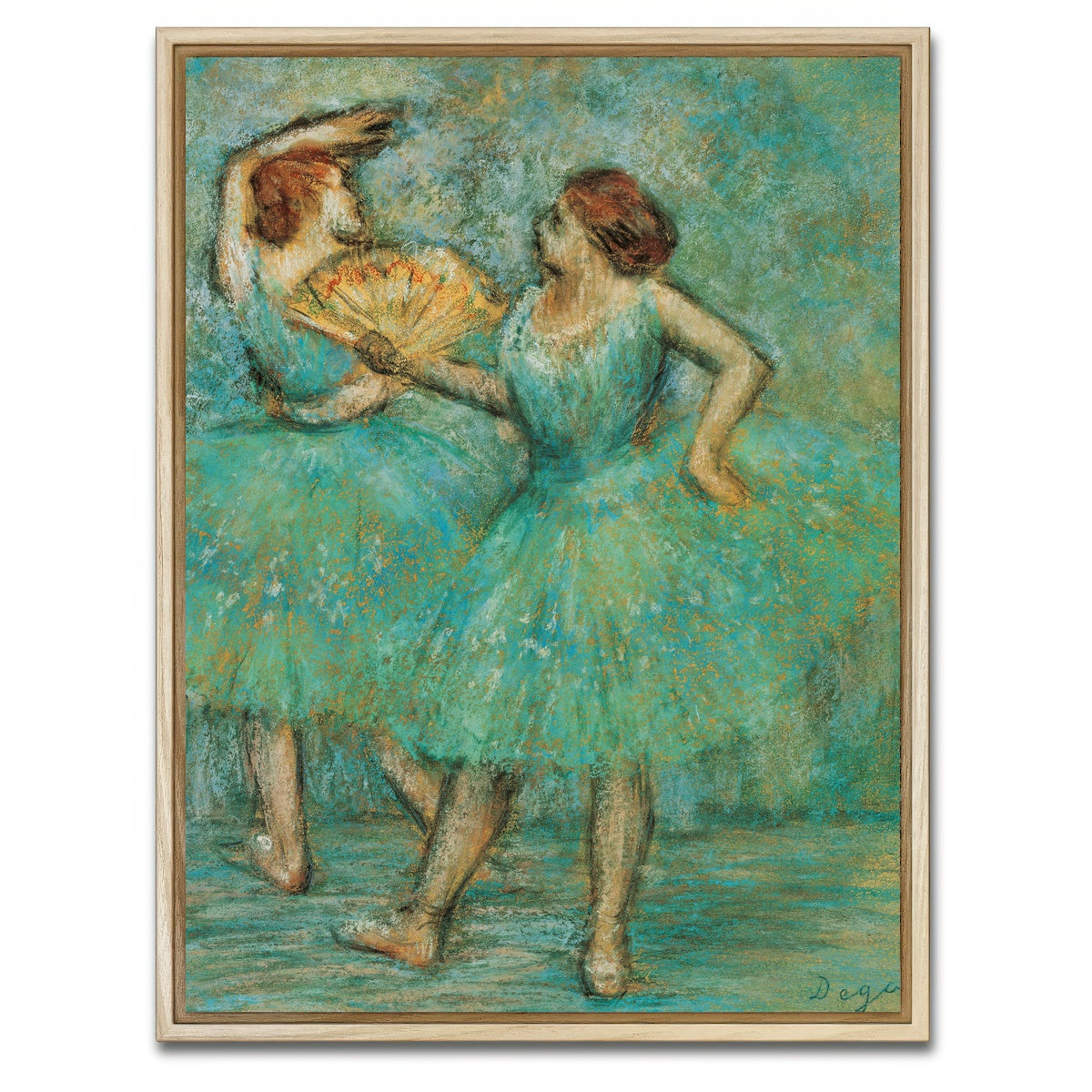 AUTO-MOCKUP WHITE | Two Dancers | 1 Piece | Natural Framed Canvas | group=3x4