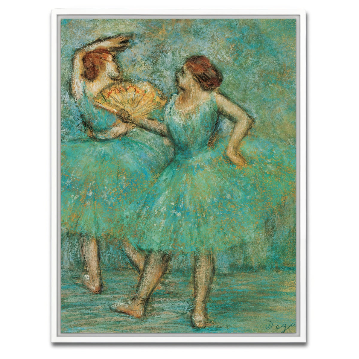 AUTO-MOCKUP WHITE | Two Dancers | 1 Piece | White Framed Canvas | group=3x4