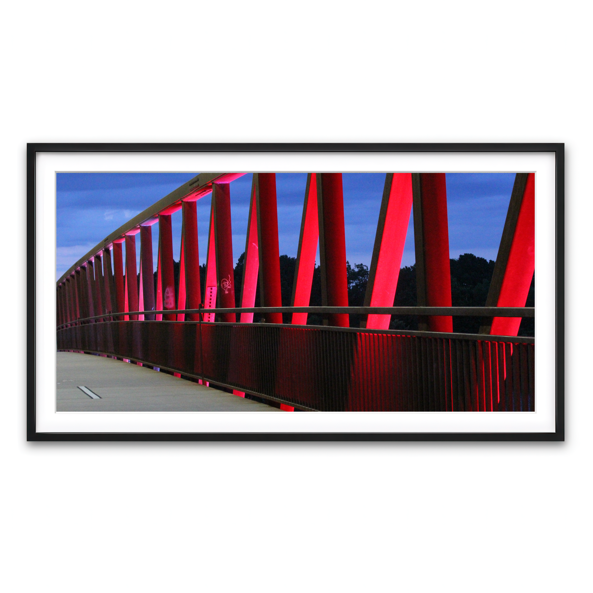 Framed Print 2x1 Black