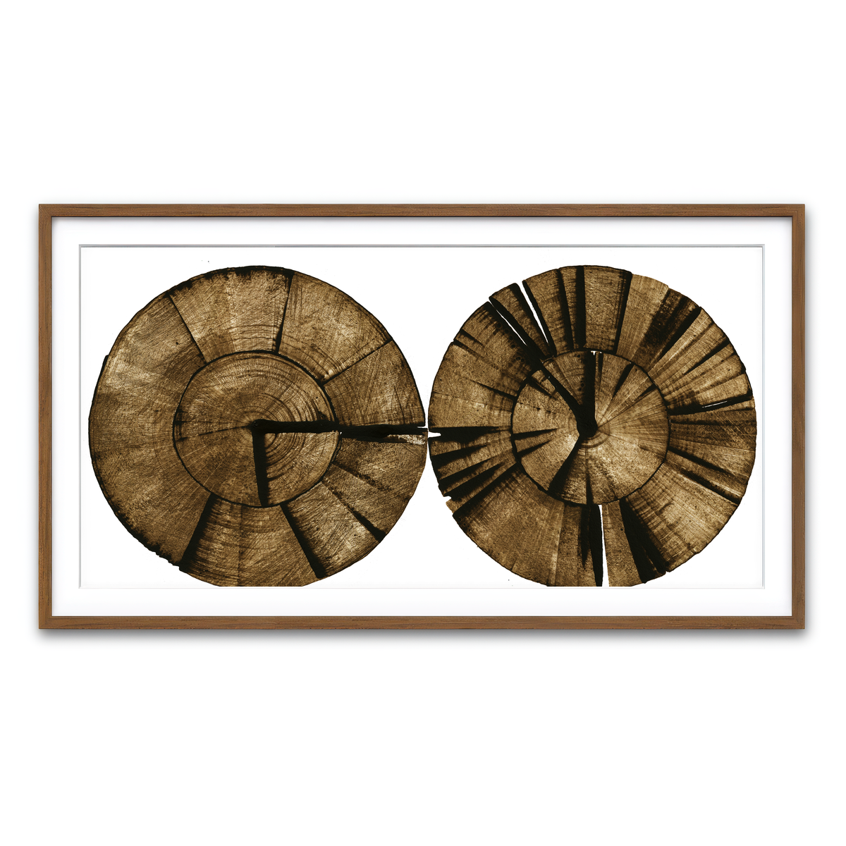 Framed Print 2x1 Walnut