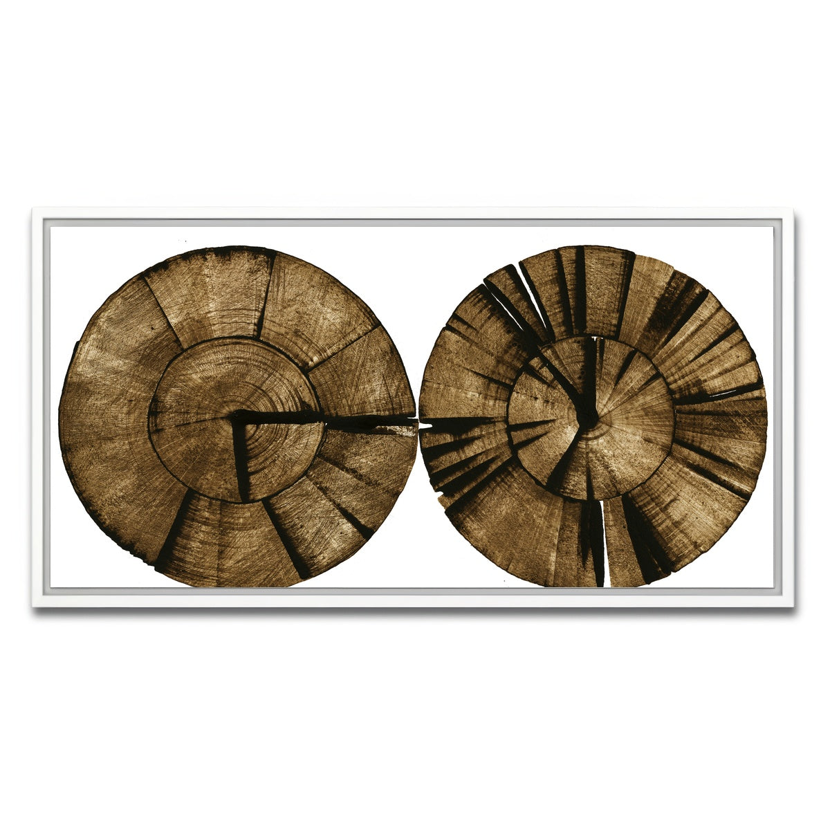 AUTO-MOCKUP WHITE | Two Stumps | 1 Piece | White Framed Canvas | group=2x1