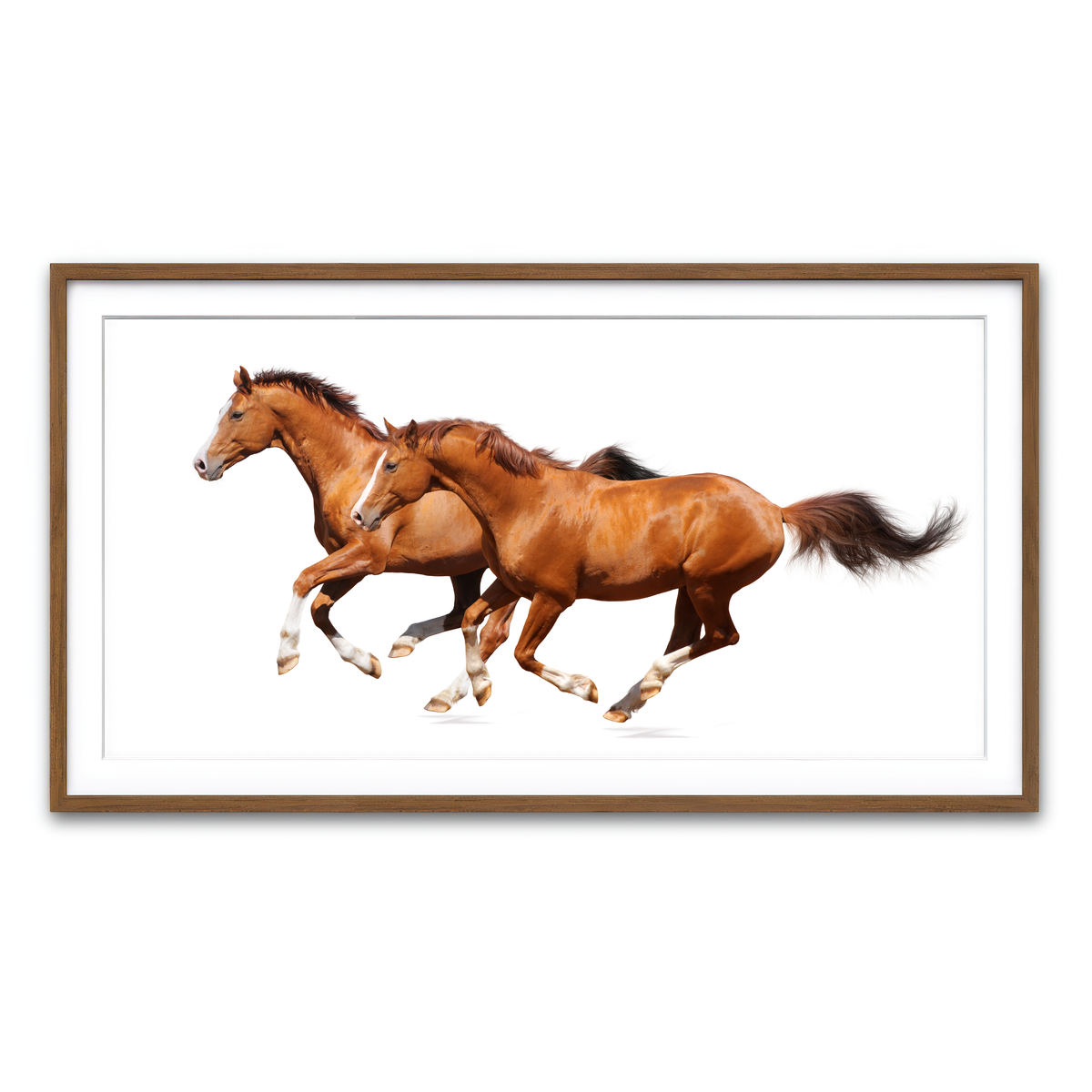 Framed Print 2x1 Walnut