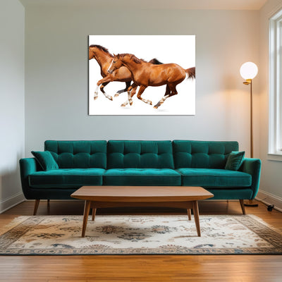 AUTO-MOCKUP ROOM | Two sorrel horses
