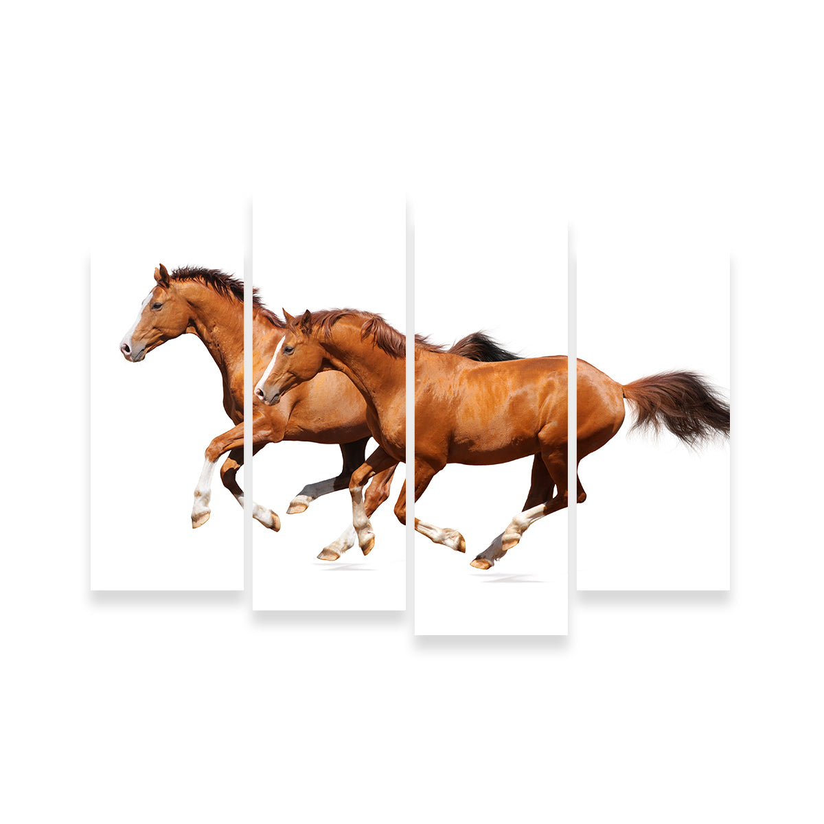 Two Sorrel Horses Wall Art
