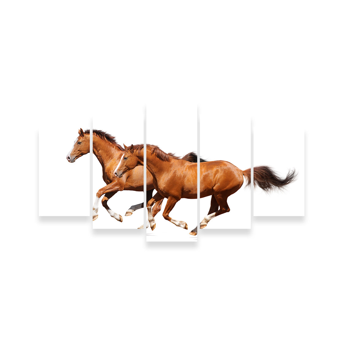 Two Sorrel Horses Wall Art